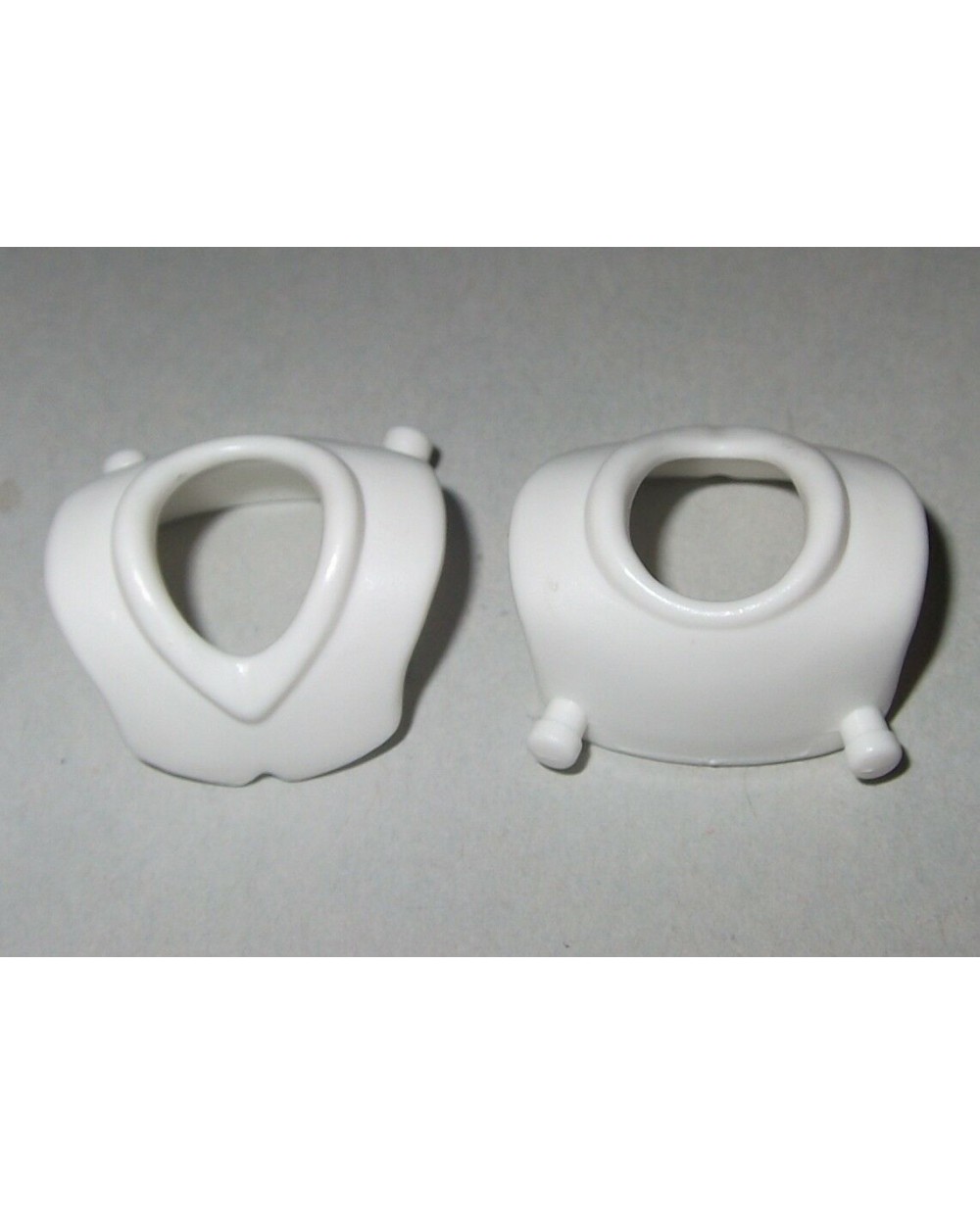medieval 242035 2 dungaree clips white 2u playmobil breastplate 
