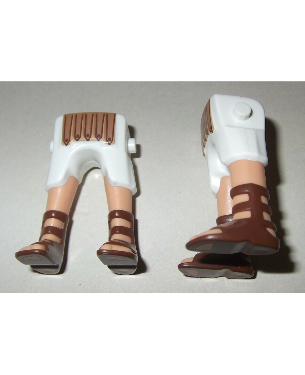 Pièces Détachées Playmobil - Jambes Bleues Avec Bottes Marron (réf. 162465) - Occasion Comme Neuf
